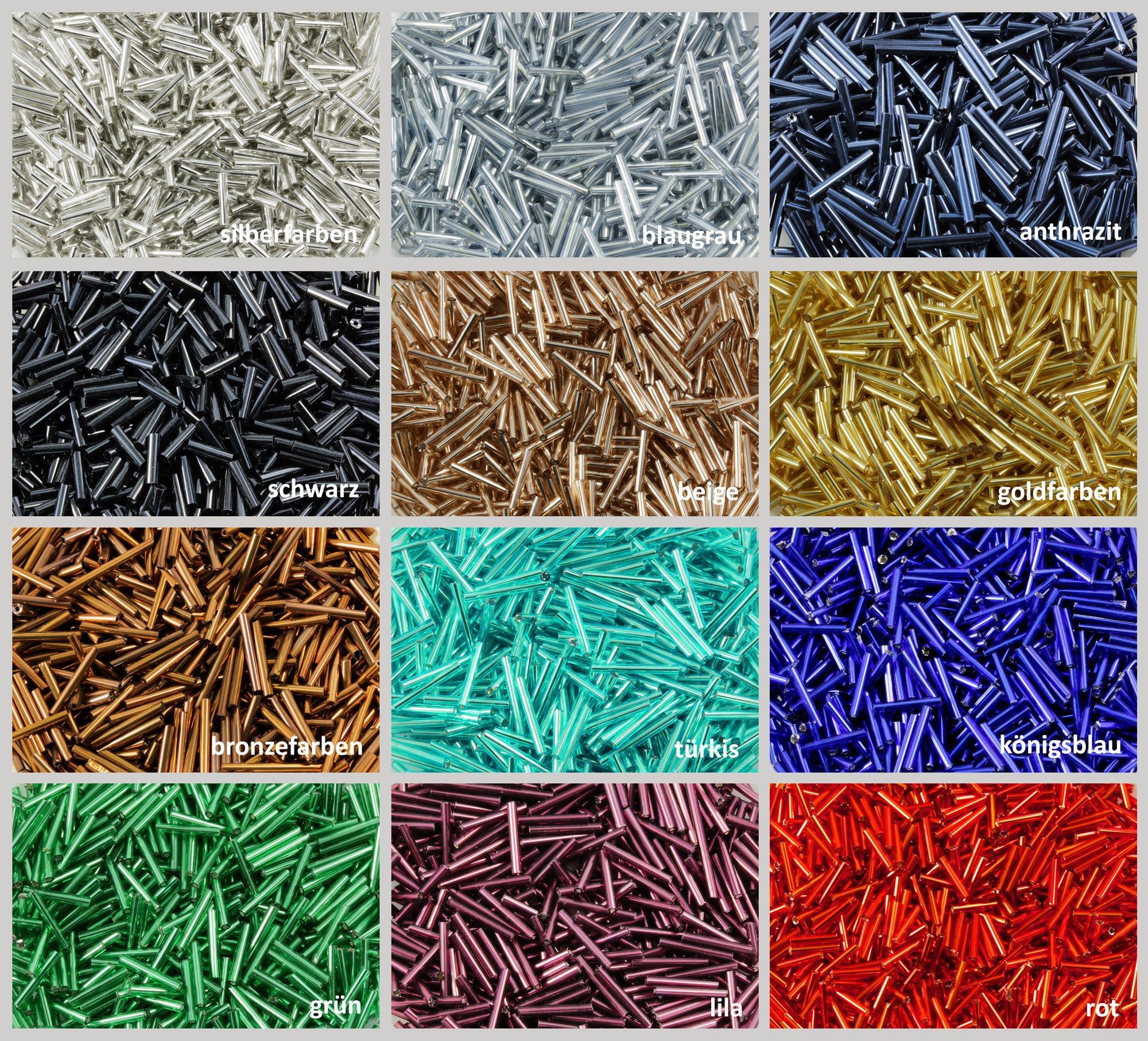 3800 Stück Glas Rocailles Perlen 4mm - Röhrenperlen Silber Für Schmuckherstellung