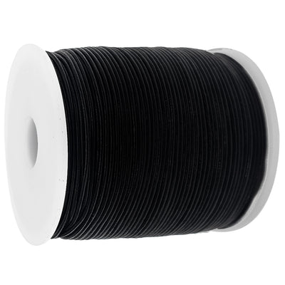 esnado Lederschnur 1 mm Schwarz - Rindsleder