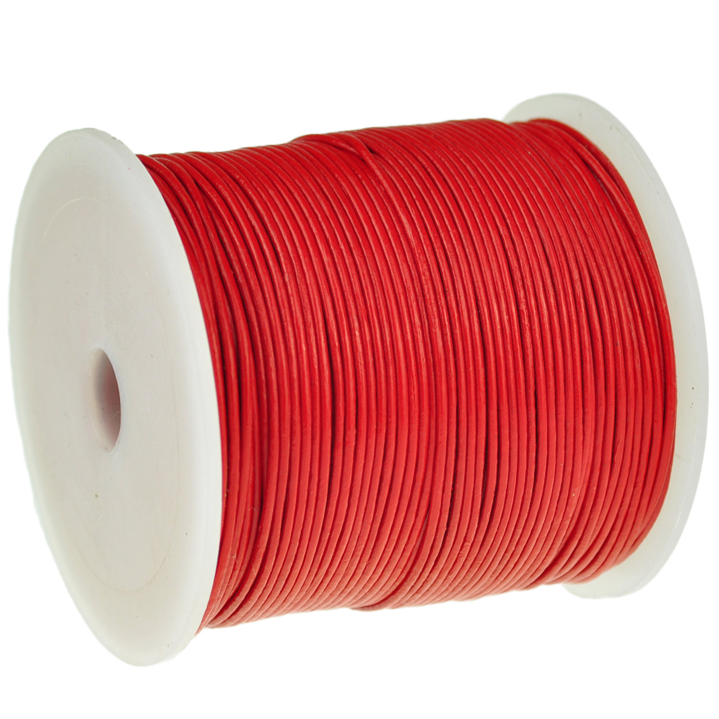 esnado Lederschnur 1 mm Rot - Rindsleder