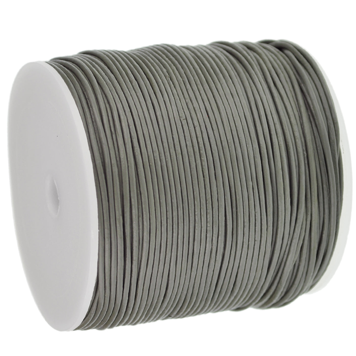 esnado Lederschnur 1 mm Grau - Rindsleder