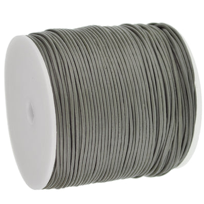 esnado Lederschnur 1 mm Grau - Rindsleder