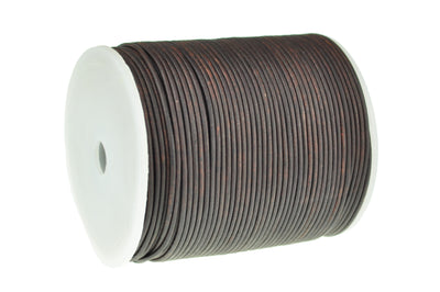 esnado Lederschnur 1 mm Antik Braun - Rindsleder