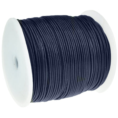 esnado Lederschnur 1 mm Navy - Rindsleder