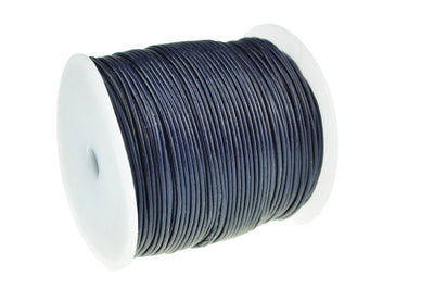 esnado Lederschnur 1 mm Navy - Rindsleder