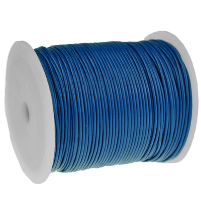 esnado Lederschnur 1 mm Blau - Rindsleder