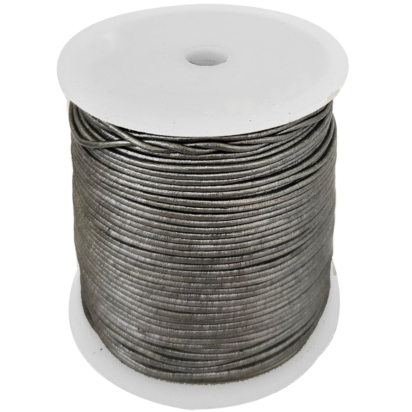 esnado Lederschnur 1 mm Silber - Rindsleder