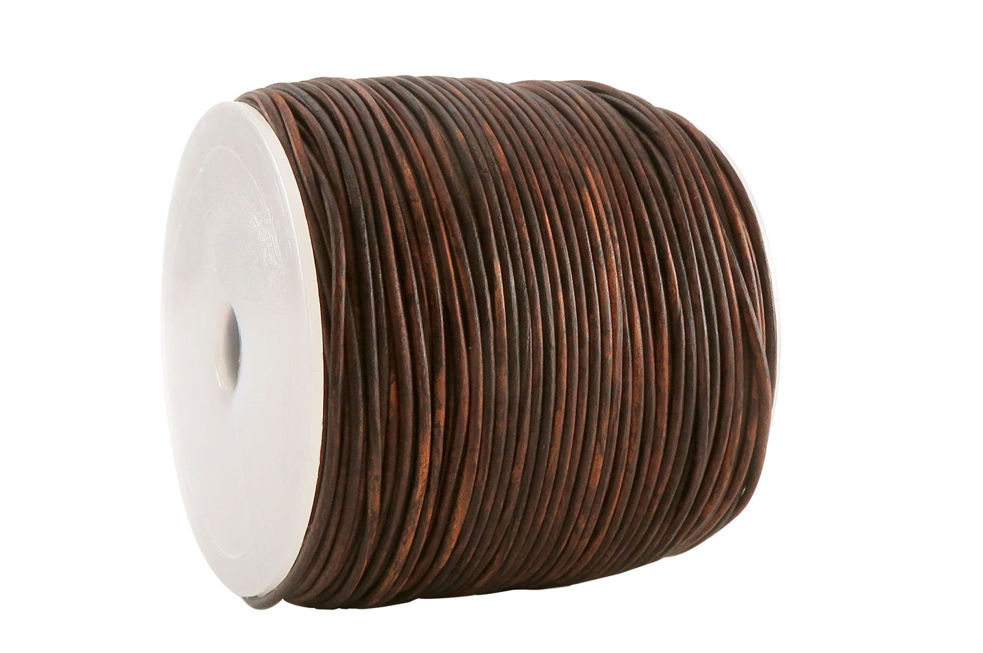 esnado Lederschnur 1 mm Mesh Holzbraun - Rindsleder