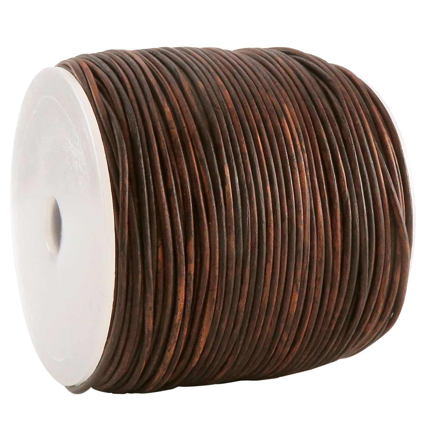 esnado Lederschnur 1 mm Mesh Holzbraun - Rindsleder