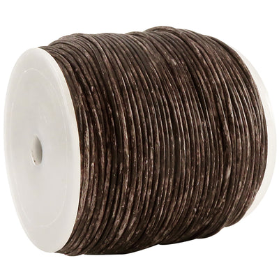 esnado Lederschnur 1 mm Mesh Kaffee - Rindsleder