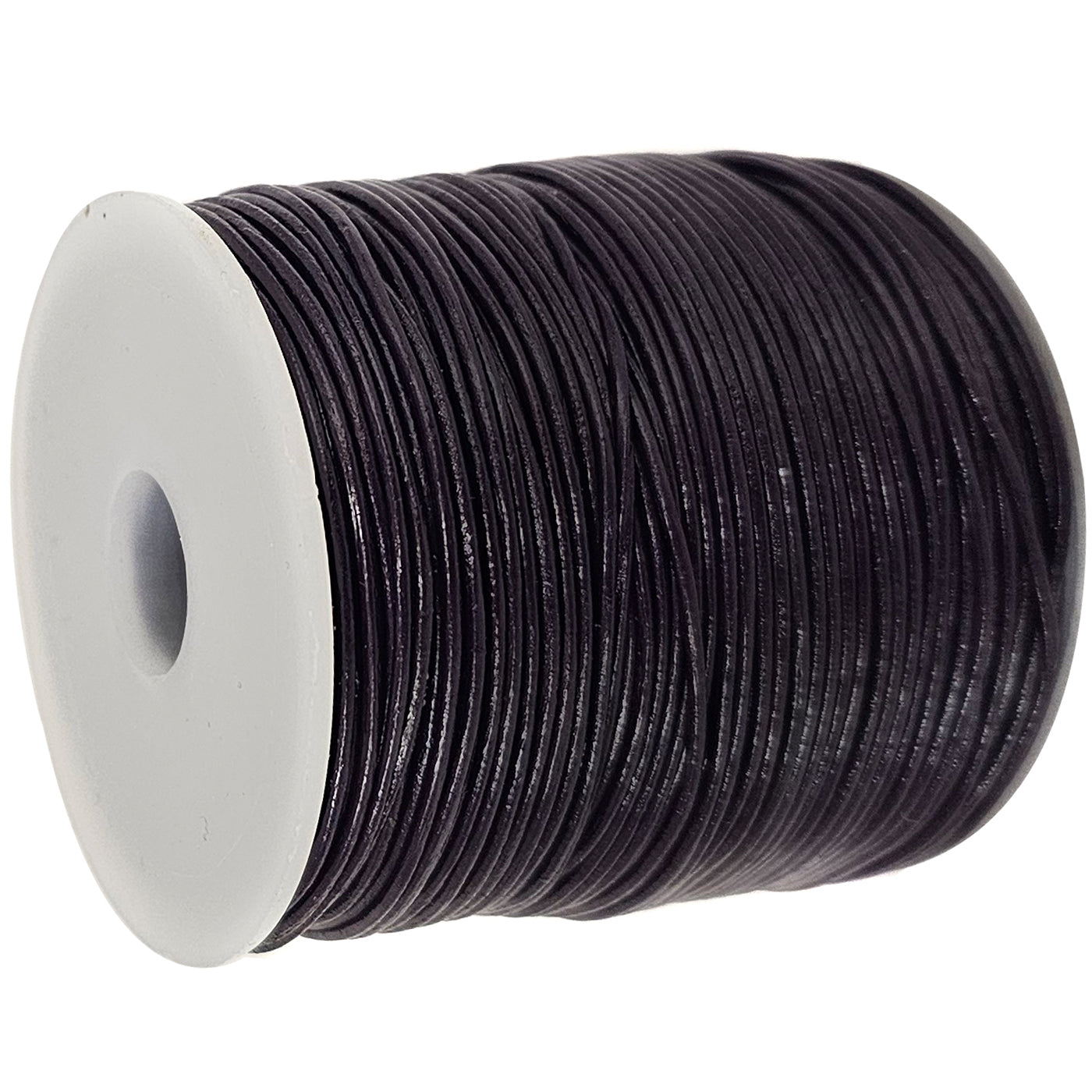 esnado Lederschnur 1 mm Aubergine - Rindsleder