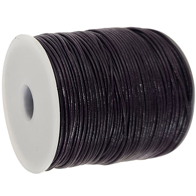 esnado Lederschnur 1 mm Aubergine - Rindsleder