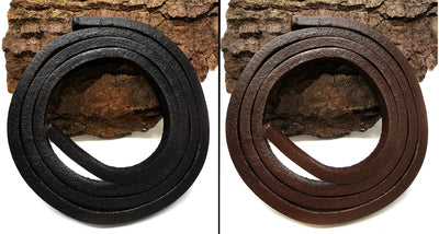 esnado stabiles Lederband 12 mm x 6 mm - 1 Meter