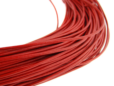 esnado Lederband 1,5 mm - Echt Leder - Rot