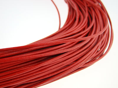 esnado Lederband 1,5 mm - Echt Leder - Rot