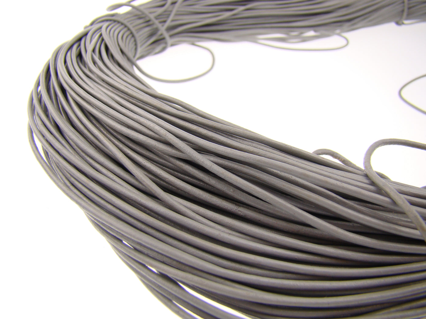 esnado Lederband 1,5 mm - Echt Leder - Grau