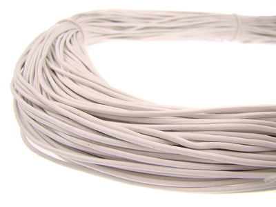 esnado Lederband 1,5 mm - Echt Leder - Weiß