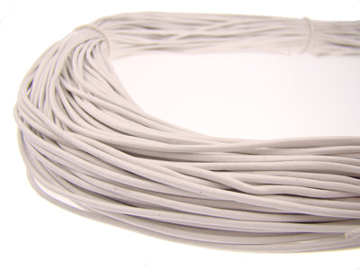 esnado Lederband 1,5 mm - Echt Leder - Weiß