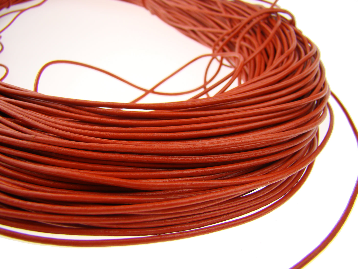 esnado Lederband 1,5 mm - Echt Leder - Orange