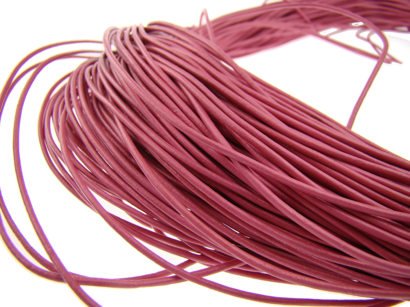 esnado Lederband 1,5 mm - Echt Leder - Pink