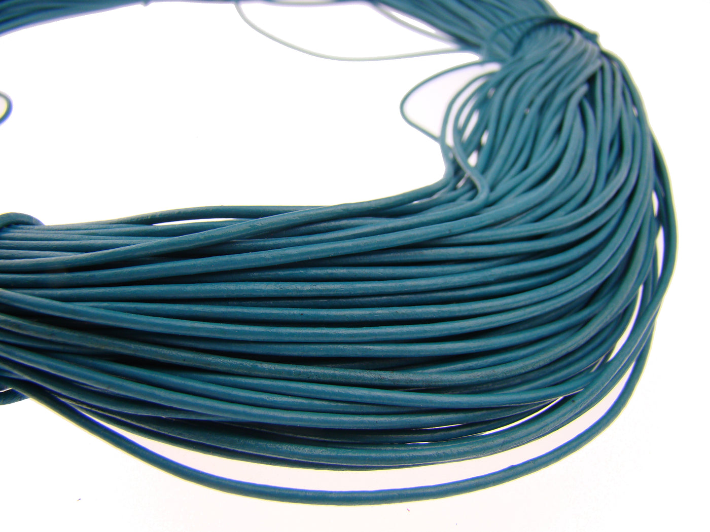 esnado Lederband 1,5 mm - Echt Leder - Türkis