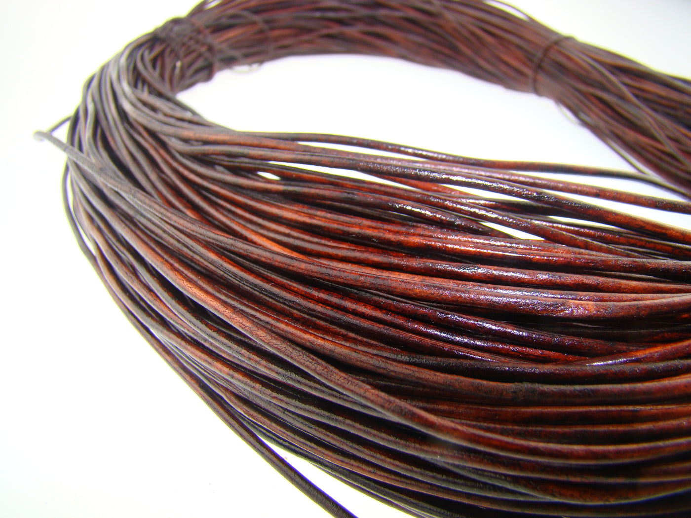 esnado Lederband 1,5 mm - Echt Leder - Antik Dunkelbraun