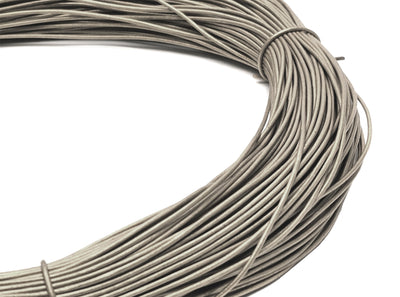 esnado Lederband 1,5 mm - Echt Leder - Silber