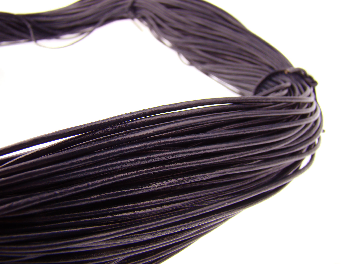 esnado Lederband 1,5 mm - Echt Leder - Aubergine