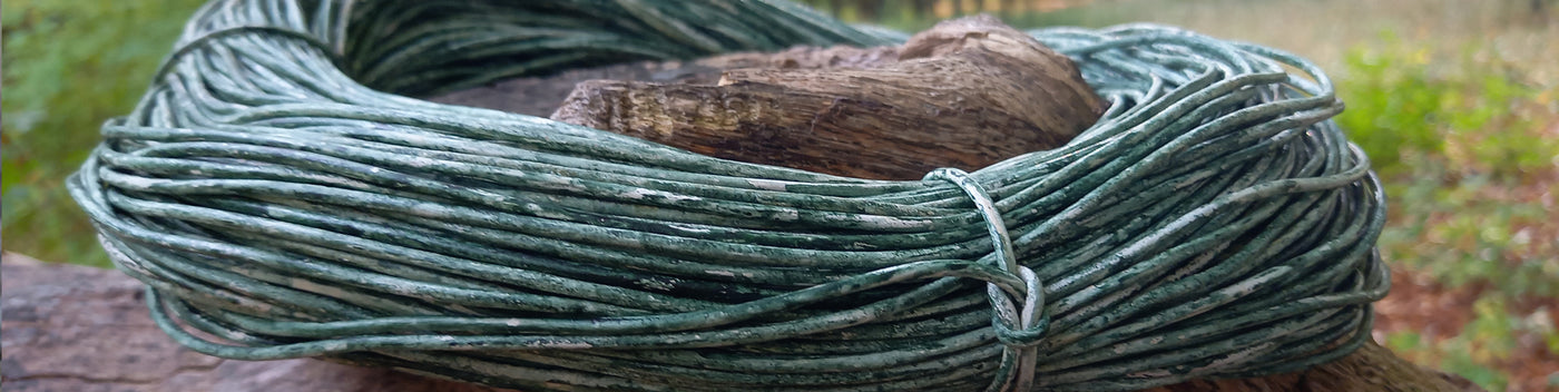 esnado weiches Lederband Flach 15 mm x 2,5 mm - Antik Braun