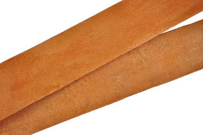 esnado flaches Lederband | Naturbraun | 1 Meter