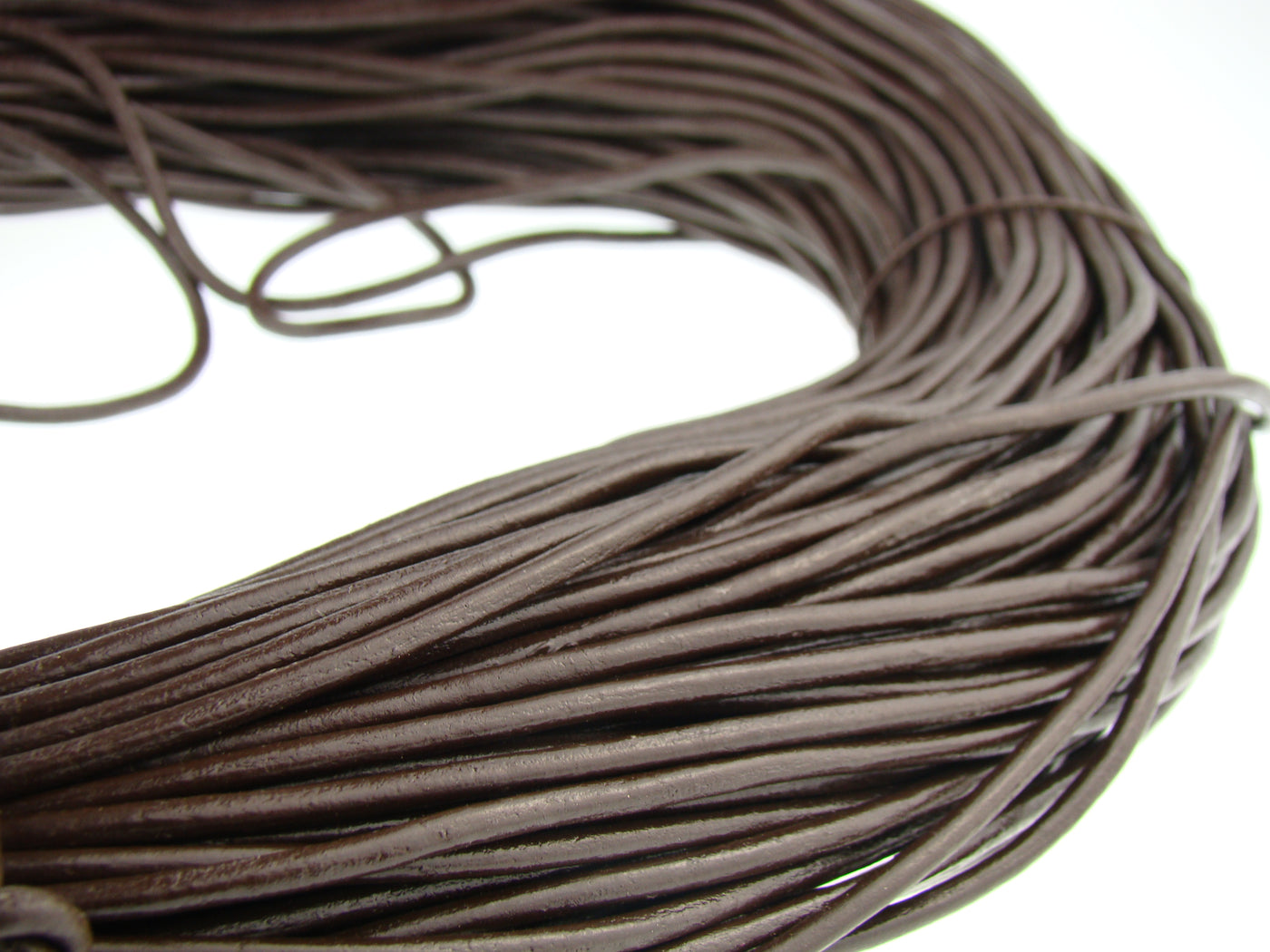 esnado Lederschnur 3 mm Braun - echtes Leder