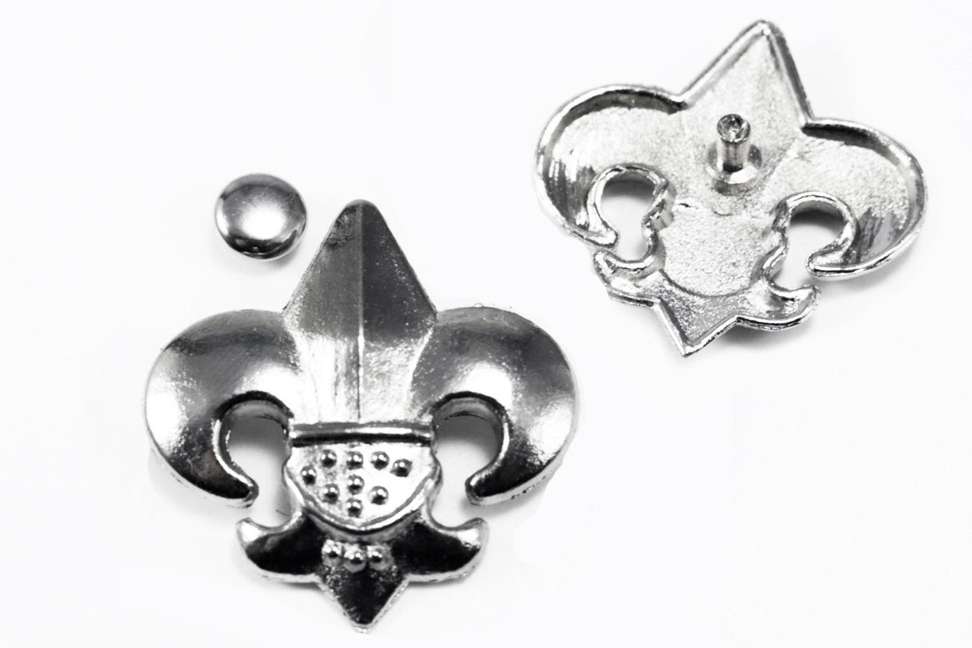 Ziernieten Nieten mit Kappe Eule Stierkopf Lilie Herz Kreuz Totenkopf, B60