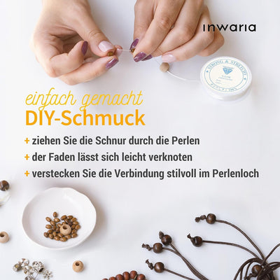 Gummifaden elastisch, 0,4/0,5/0,6/0,7/0,8 mm, transparent