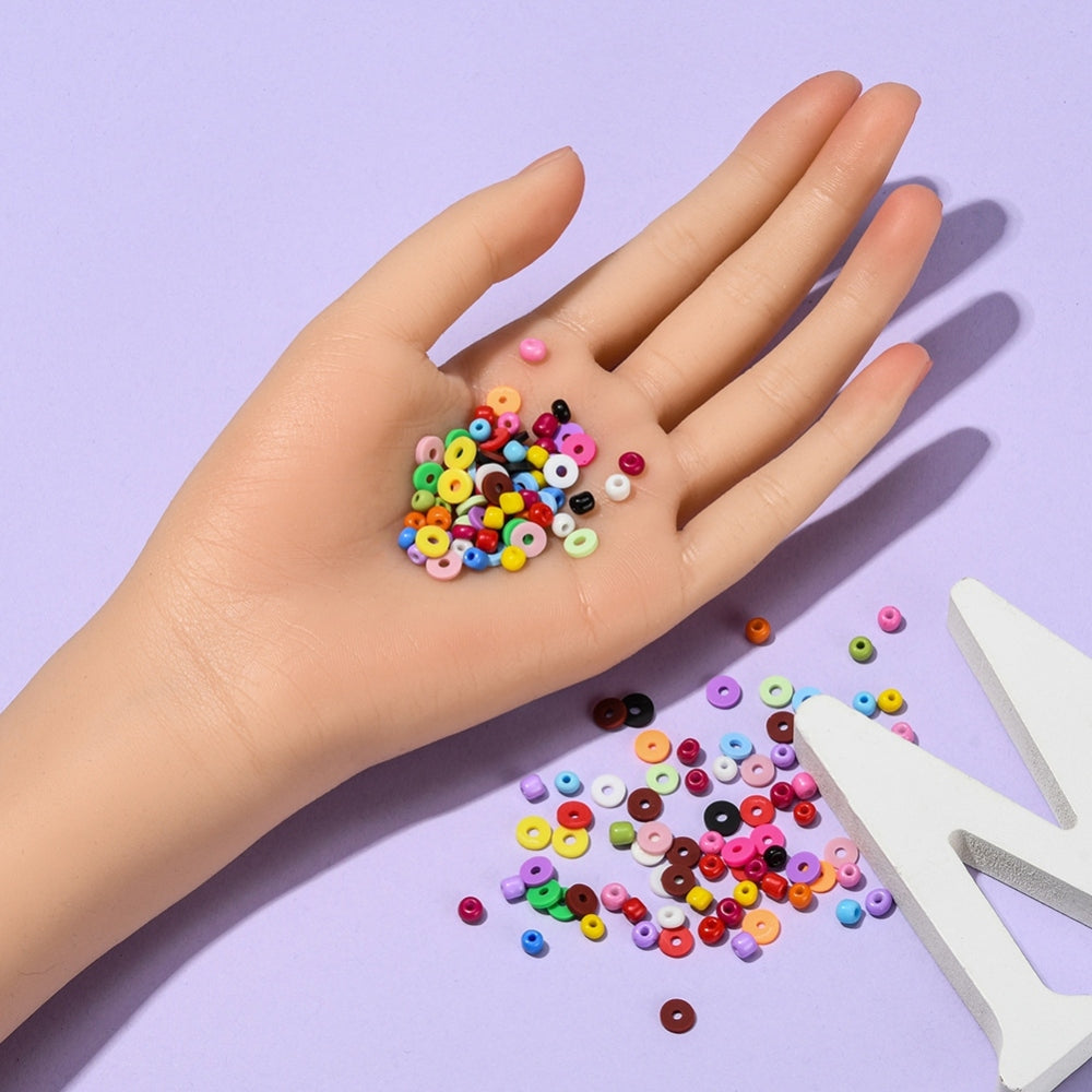 InwariaDIY Heishi & Seed Beads Set – 3.600-tlg. Perlen-Bastelset