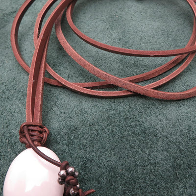 esnado Eckiges Lederband 3 x 2 mm – Natur