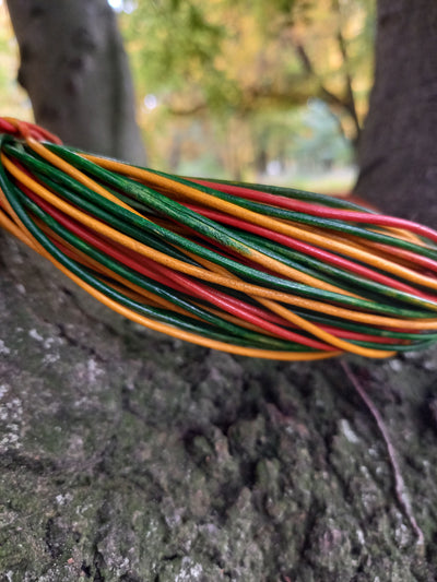 esnado runde Lederschnüre - Ø 2 mm - Mesh Farben