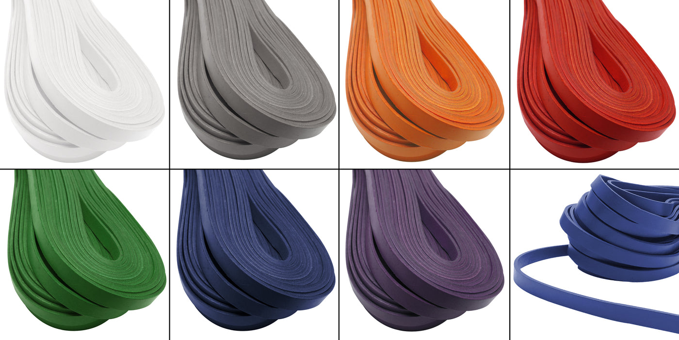 esnado Lederband - 10 mm x 2 mm - echtes Leder