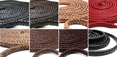 esnado Lederband geflochten oval - 10 x 6