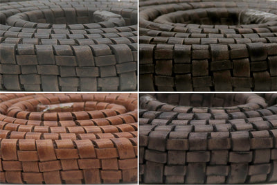 esnado Lederband geflochten oval - 11 x 6 mm