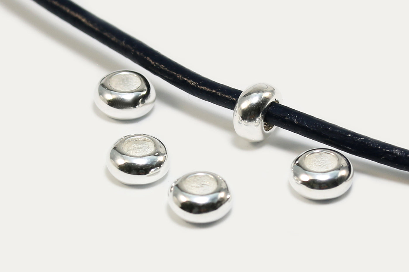 Perlen aus 925 Silber, Ø 6 mm