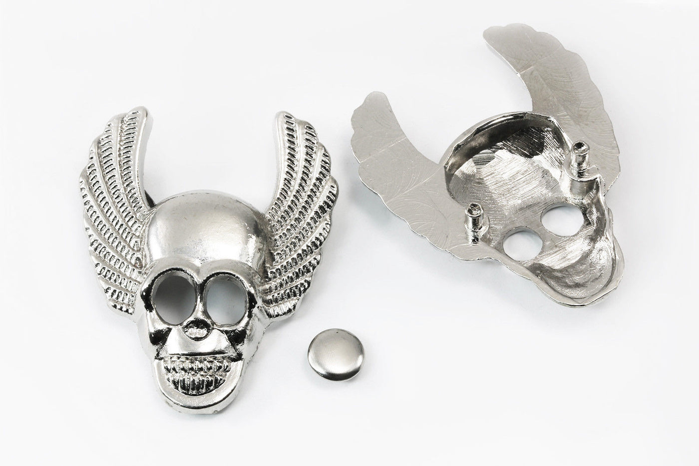 Ziernieten Nieten mit Kappe Eule Stierkopf Lilie Herz Kreuz Totenkopf, B60