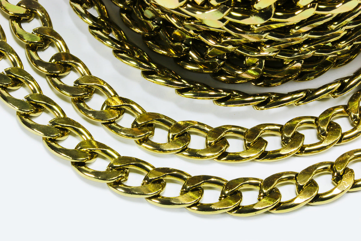 Panzerkette, 11 x 16 mm, 1 m, Aluminium, Meterware