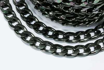 Panzerkette, 11 x 16 mm, 1 m, Aluminium, Meterware