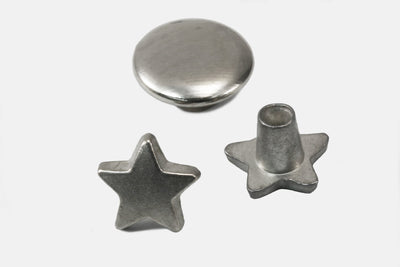 Zierniete Stern, mini, 6 mm