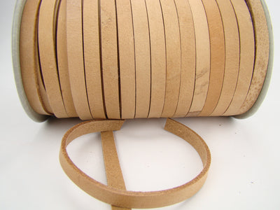 esnado Lederriemen, 10 mm x 2,5 mm - Natur