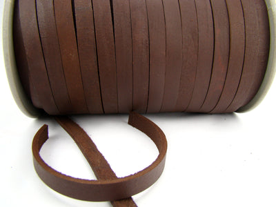 esnado Lederriemen, 10 mm x 2,5 mm - Braun