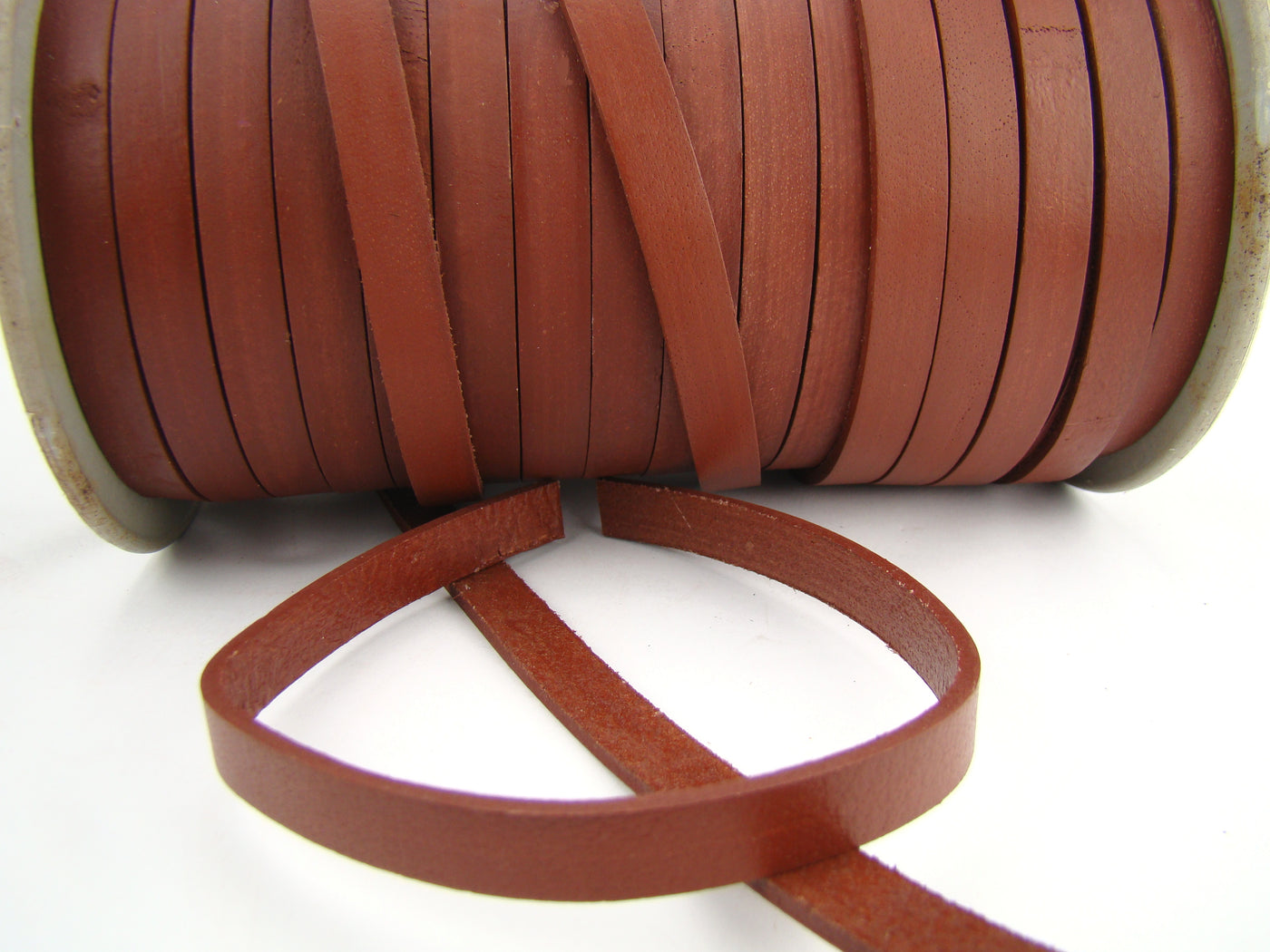 esnado Lederriemen, 10 mm x 2,5 mm - Hellbraun