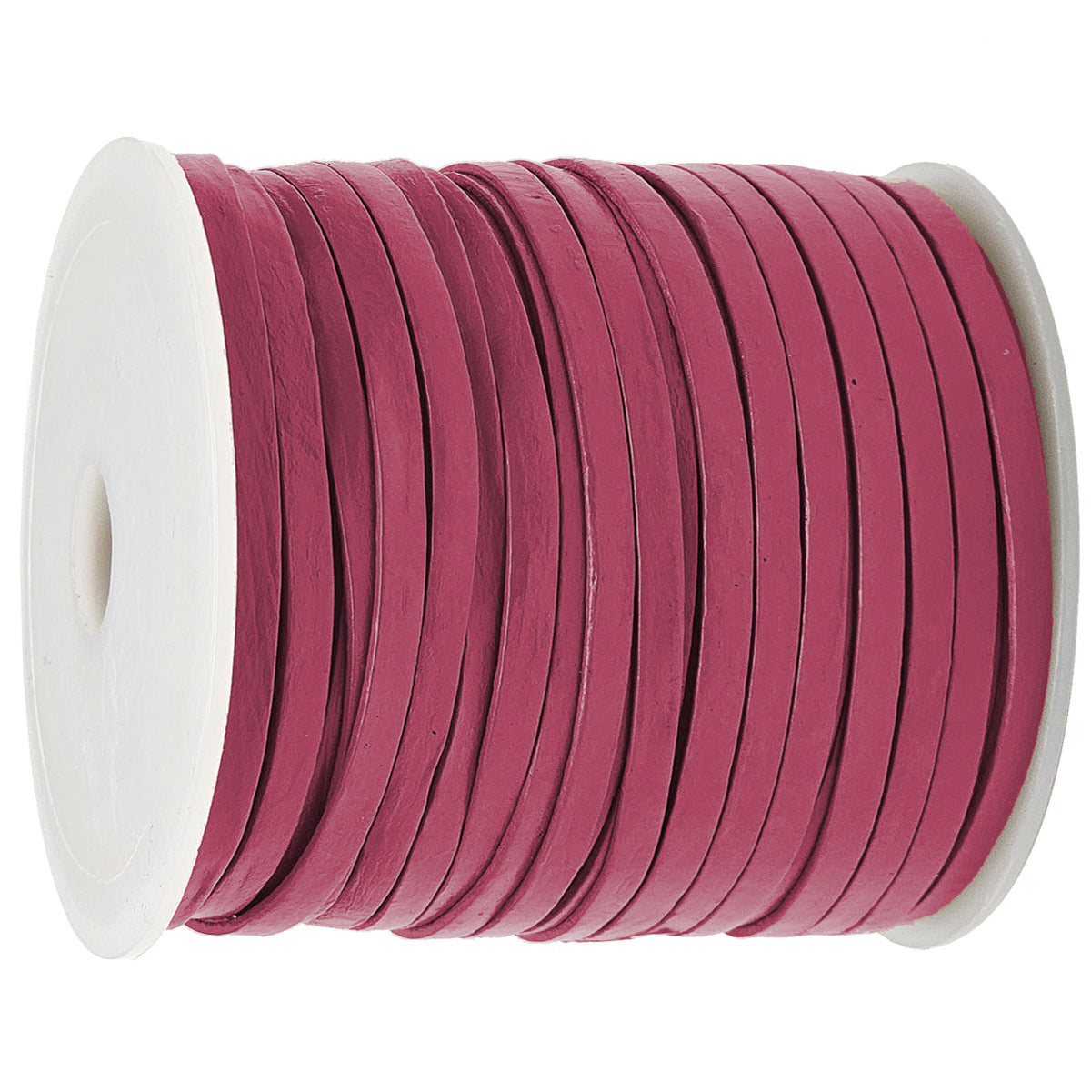 esnado Lederband Flach 4 x 1 mm - Pink