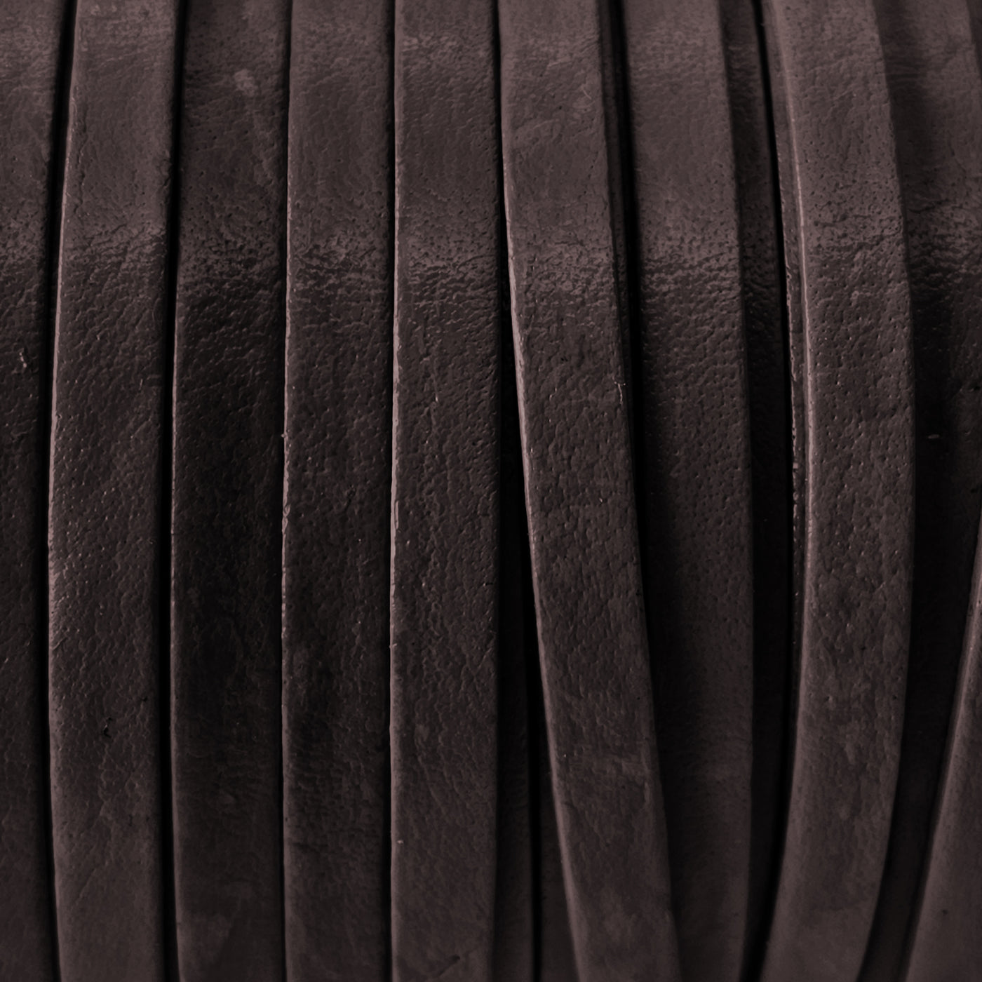 esnado Lederband Flach 4 x 1 mm - Braun - echtes Leder