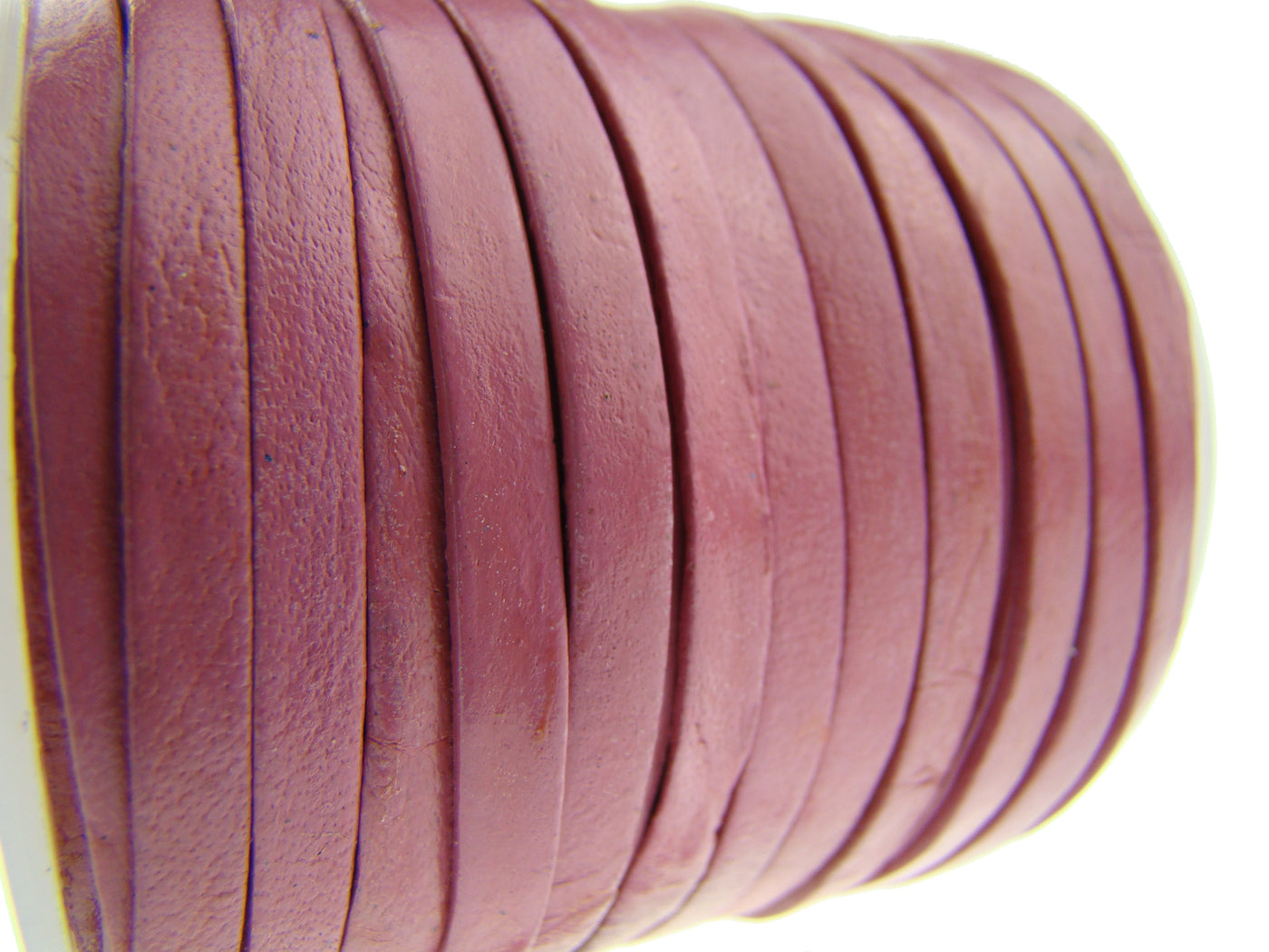 esnado Lederband Flach 4 x 1 mm - Pink