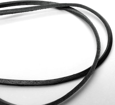 esnado Eckiges Lederband 3 x 2 mm – Schwarz